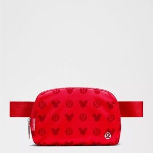 Lululemon x Disney Everywhere Belt Bag Mickey and Logo Printed Classic Pink